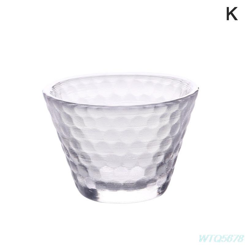 Japanese-style Handmade Hammered Glass Small Teacup Sake Cup Tea Glass Cup