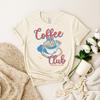 Coffee Shirt, Coffee Club T Shirt, Retro Coffee Shirt, Croissant, Foodie T-Shirt, Coffee Lover, Vintage Aesthetic, Retro Graphic Tee, French