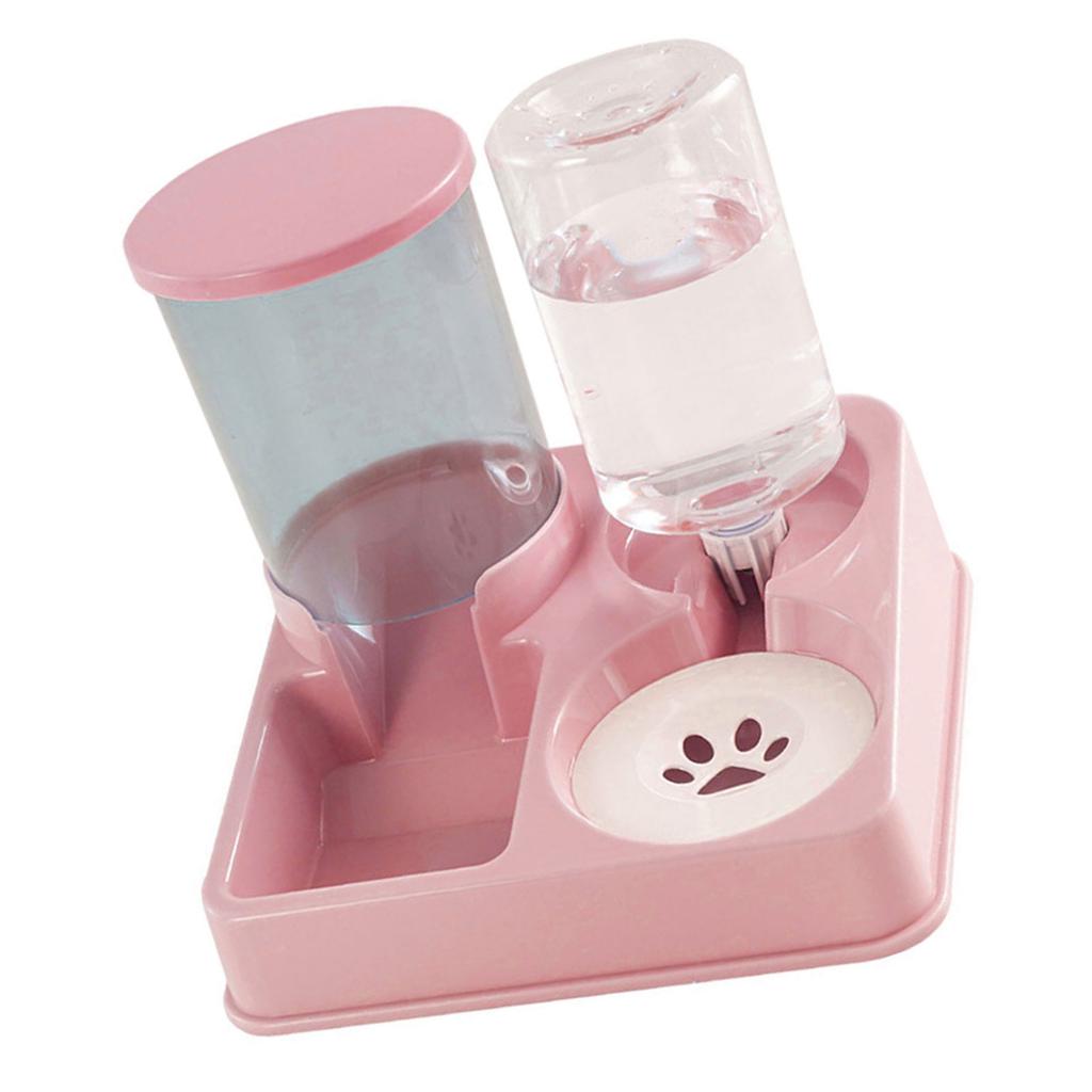 Pet Automatic Waterer Cat Feeder Food Container Bowl Anti-Leak Water Fountain 2 in 1 Pet Large Dog Water Feeder