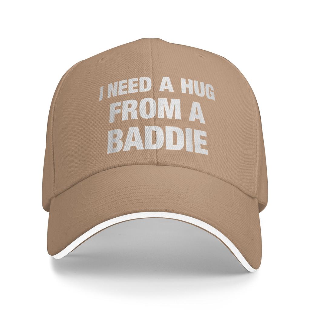 Summer I Need A Hug from A Baddie Funny Saying Quote Baseball Cap  Hunting Camping Y2k Retro Custom Logo Sun Hip Hop Hats