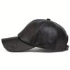 Baseball Leather Vintage Neutral Gender Women  Men For Caps Outdoor Adjustable Spring And Autumn Casual Sunscreen Hat