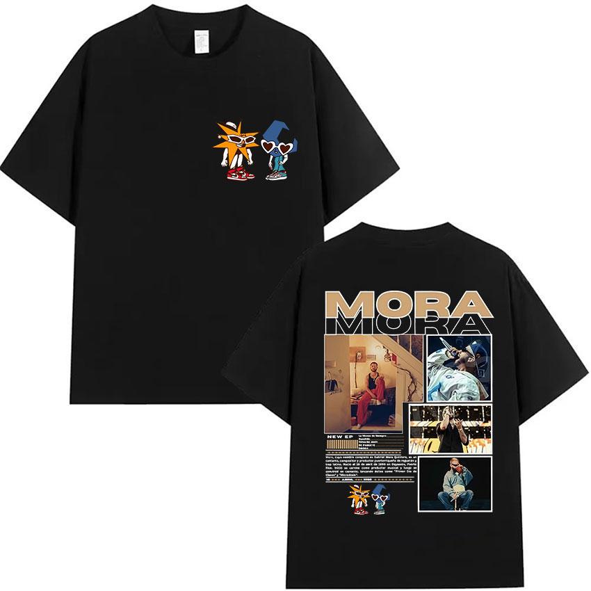 Singer Mora Lo Mismo De La Otra Vez Tour 2025 New Album T Shirts Men Women Summer ONeck High Quality Cotton TShirts Streetwear
