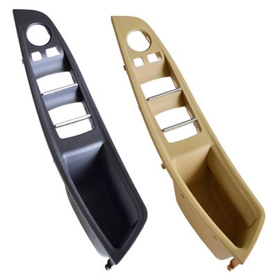 Maçaneta interna da porta do carro lhd, para bmw f10 f11 f18 5 series, painel da porta interna dianteira esquerda, interruptor de botão do assento do motorista