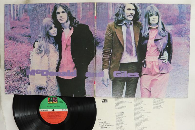 LP Record MCDONALD GILES Mcdonald And Giles P8034A ATLANTIC 1974 Japan Rock Used