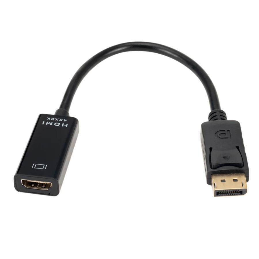 Adattatore Convertitore da DP a HDMI 4K 1080P Maschio a Femmina Cavo Adattatore Video Audio DisplayPort a HDMI-Compatibile per PC TV Laptop