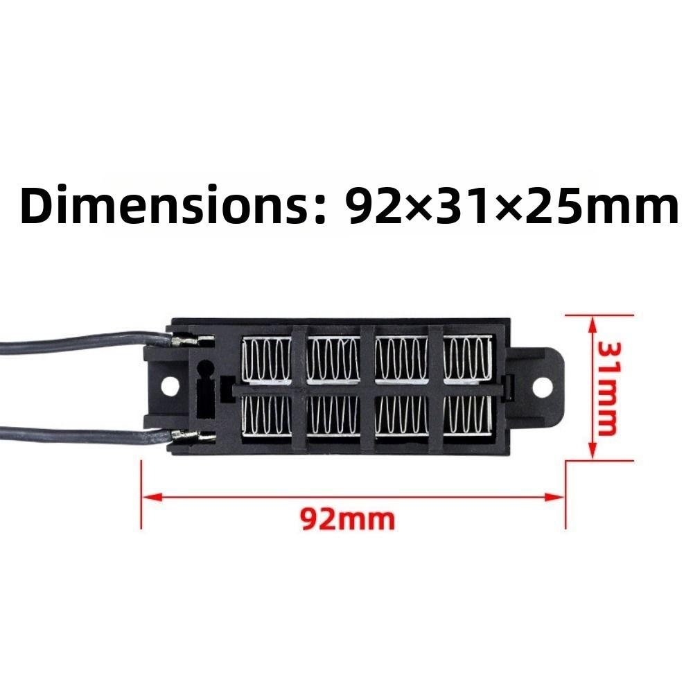 Vysoce kvalitní 92*31mm 220V 50W Ohřívač inkubátoru 10 stylů Černý 70W24V Vodivý držák Keramický PTC Elektrický ohřívač