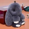 14cm Niedlicher Plüschhase Schlüsselanhänger Damen Pelz Bommel Engel Hase Schlüsselring Hase Pompom Plüschtiere Spielzeug Mädchen Tasche Autoschlüssel Anhänger