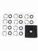 10 Sets 12 Inch Wrench Retaining Ring Clips with O Ring for Pneumatic Tools
