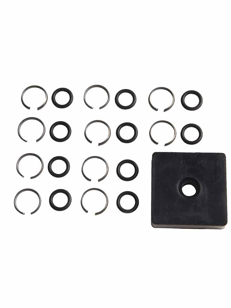 10 Sets 12 Inch Wrench Retaining Ring Clips with O Ring for Pneumatic Tools