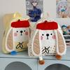 2025 Women's Cute Cartoon Puppy Embroidered Schoolbag - Lightweight Travel Backpack