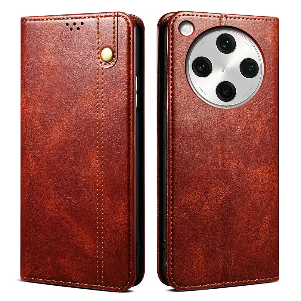 For Oppo Find X8s+ 5G Case Crazy Horse Texture Waxy Leather Wallet Stand Phone Cover