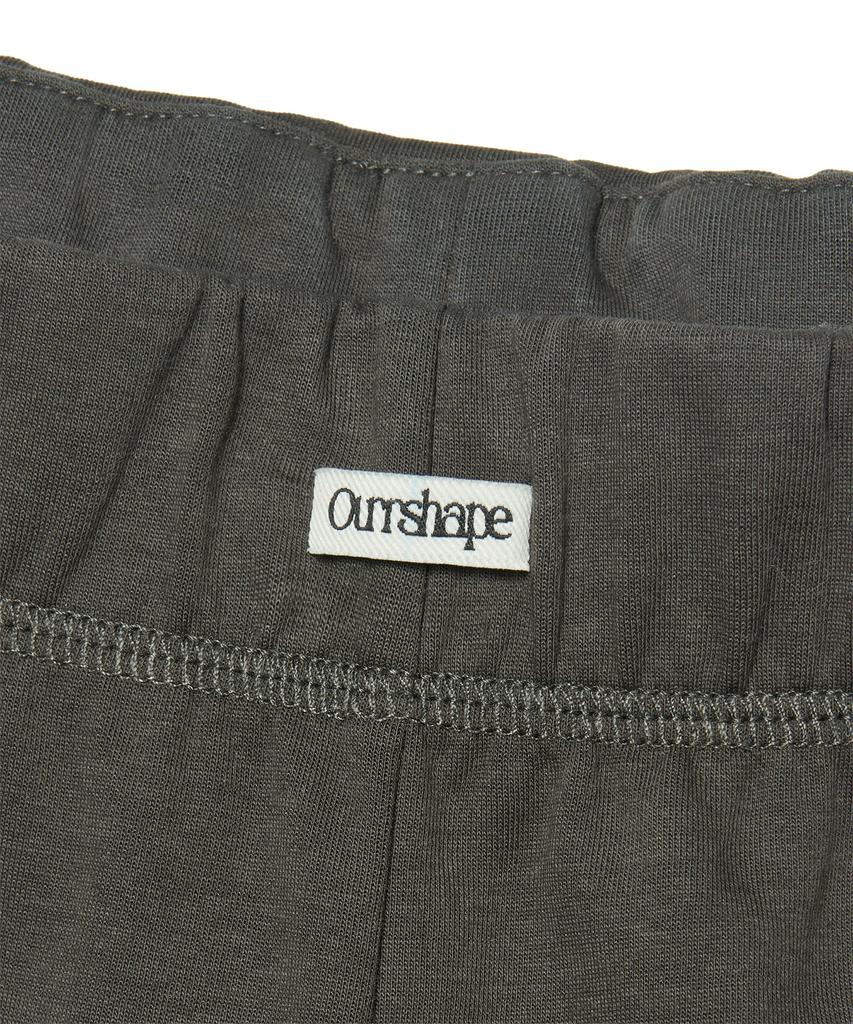 AWOSWEIB Tied Boots Cut Pants - Charcoal