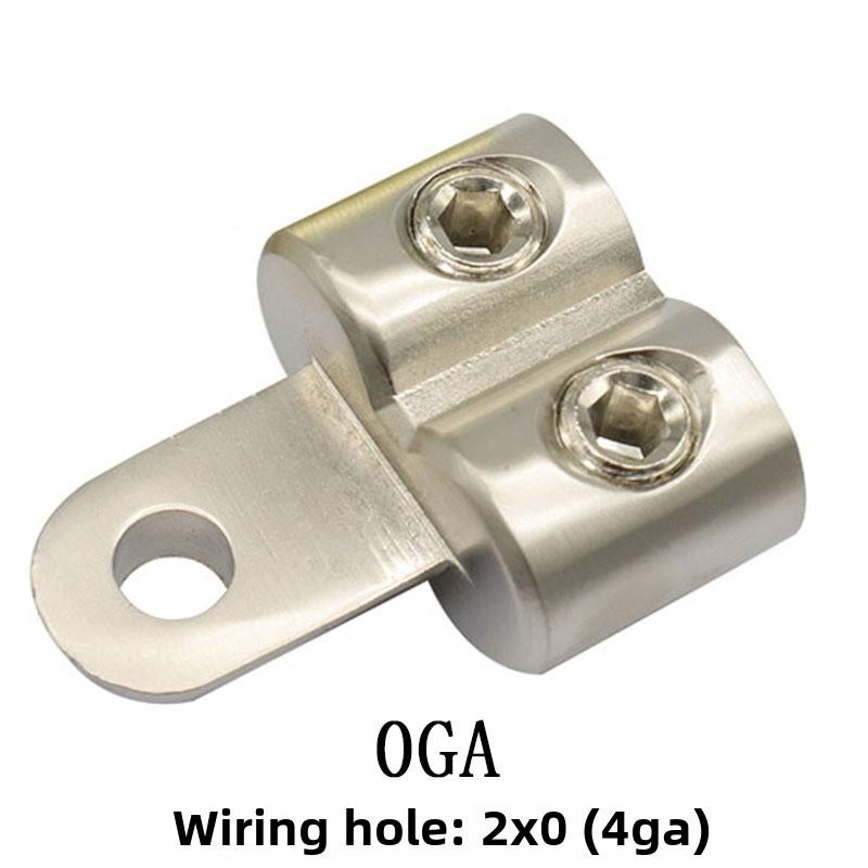 1x Car Audio Modification Power Supply O-type Wiring Terminal Two Way High-power Connector Car Audio Wire SplitterGood Product