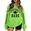 Unisex Lightweight Printed Neck Long Sleeve Sweatshirt