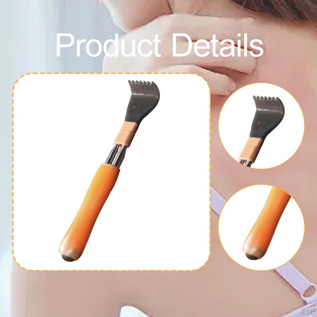 Rückenkratzer Massagegerät Edelstahl Ausziehbar für sanftes Kratzen