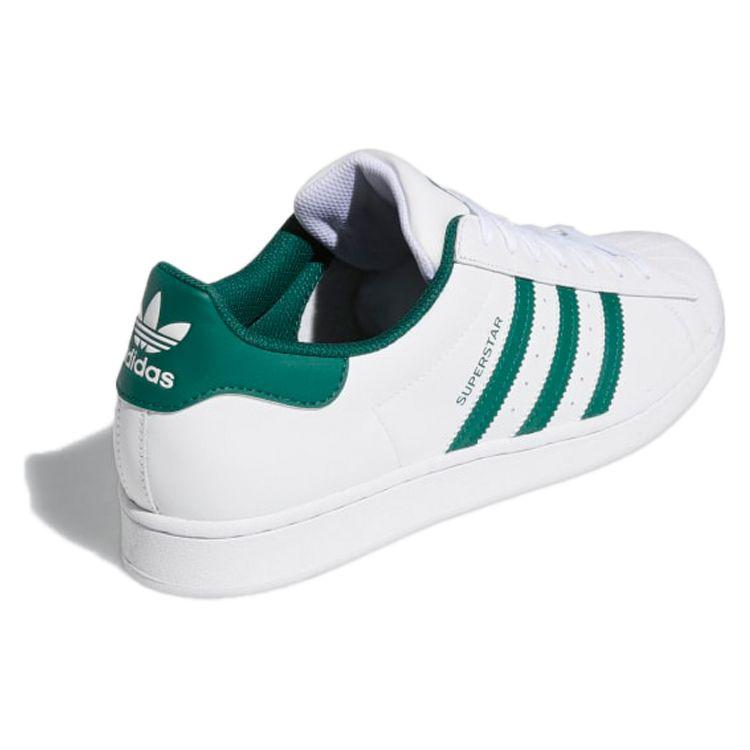 Adidas Superstar Hvit Collegiate Grønn Unisex Sneakers Skyhvit GZ3742