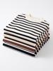 2026 Turtleneck Women's Pullover Striped Sweater Slim Fit Versatile Top Early Spring and Autumn Short Sleeve Bottoming Jumper