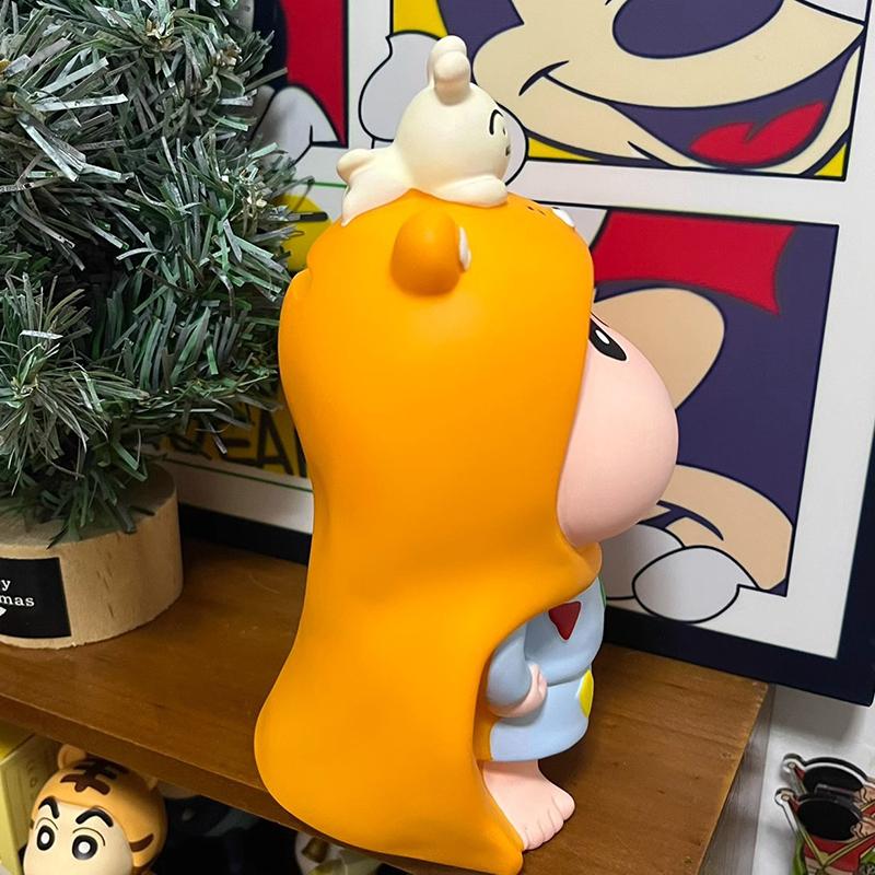 Anime Crayon Shin-Chan Figura Mealheiro Modelo Pvc Estátua Boneca Mealheiro Decoração de Mesa Presentes Brinquedos