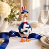 baizihuahu Decorative Ornament, USA 250th Patriotic Goose Centerpiece, Unique Appearance Figure for Household Use Home Decor