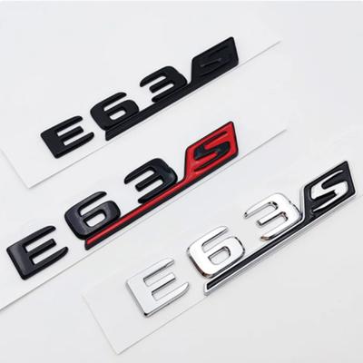 3D ABS E63 E63S Logo Emblem Aufkleber Auto Heckklappe Abzeichen Sticker