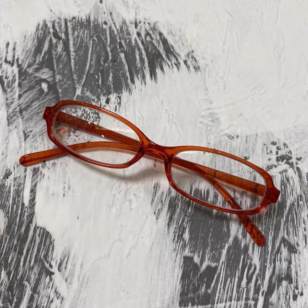 Fashion Colorful Oval Small Frame Lens Glasses for Girls Seaside Party Girls Taking Photo Christmas Camping Decors