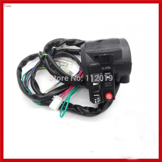 New Multifunction Refit Motorcycle Switch, Motorcycle Engine Ignition, Power, Light, Turn Signal, Flash, Horn Switch Assembly