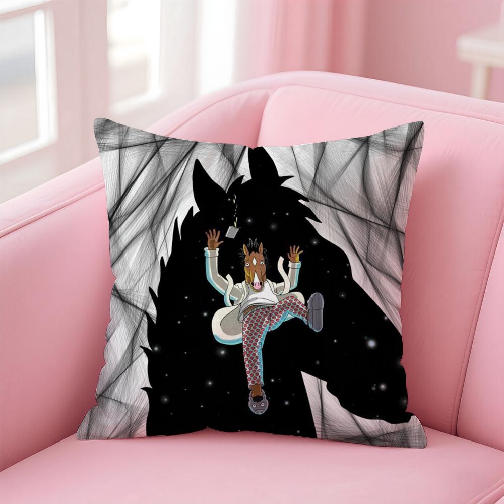 B-Bojack Horseman Cushion Cover Comfortable Reversible Pillow Cover Ideal For Car Sofa Bedroom & Beyond