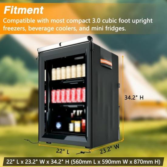Upright Mini Freezers Cover for most 3.0 Cubic Compact Mini Freezer 420D