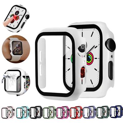 Sklo+pouzdro pro Apple Watch série 6 5 4 3 SE 44mm 40mm Pouzdro iWatch 42mm 38mm nárazník Chránič displeje+kryt Apple Watch Příslušenství