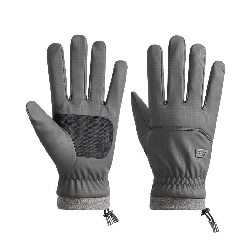 Winter Cycling Gloves Men's Motorcycle Winter Outdoor Waterproof Touch Screen Windproof Fleece Keep Warm MTB Road Bike Gloves