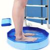 Bidet portatile in PVC pieghevole adatto per ingressi a livello del suolo delle piscine, ideale per la pulizia dei piedi in piscina e accessori per piscine