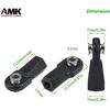 AMK SCX10 M4 RC Link Rod Ends 4mm Tie Rods Joints with 7mm Pivot Ball 1/8 1/10 Crawler Universal Building Kit for TRX6 D90 TF2 CC01 Gen7 Gen8 TRX4
