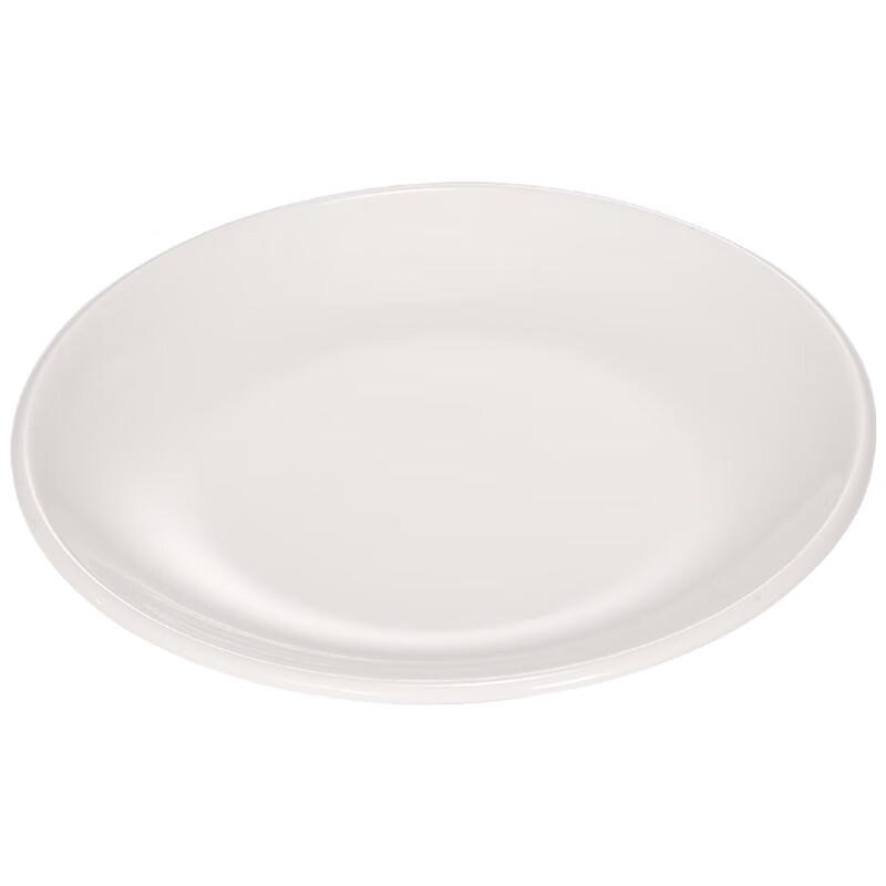 A5 Commercial Melamine Shallow Round Plates - 6.7-inch, 10-Pack