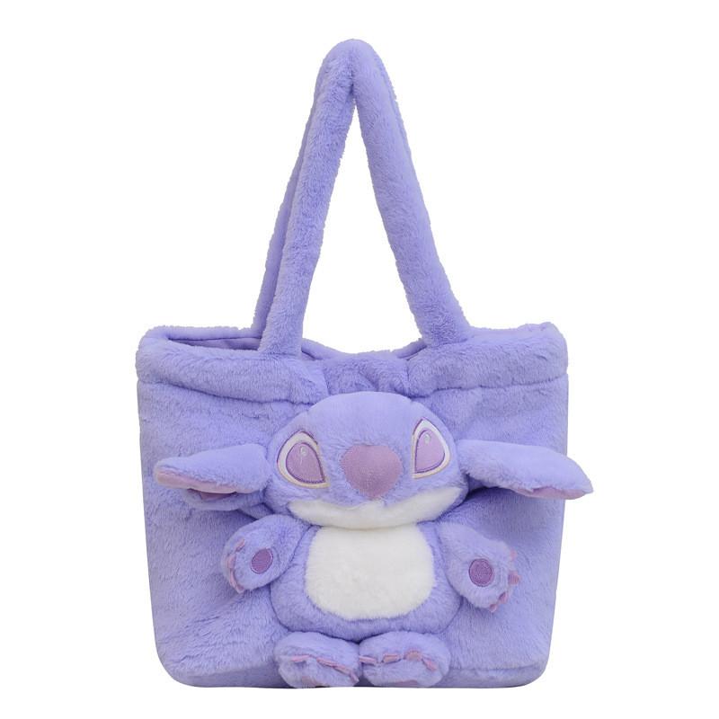 Plush Cute Lotso Small Crossbody Bag Sweet Street Handbag For Girls
