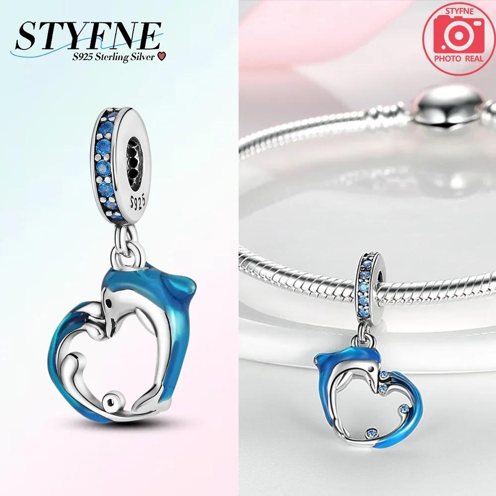 Shell Sea Mussel Blue Penguin Starfish Star Animal Original Copper Charms Bead Fit Bracelet Accessory Fine Gift Diy Jewelry