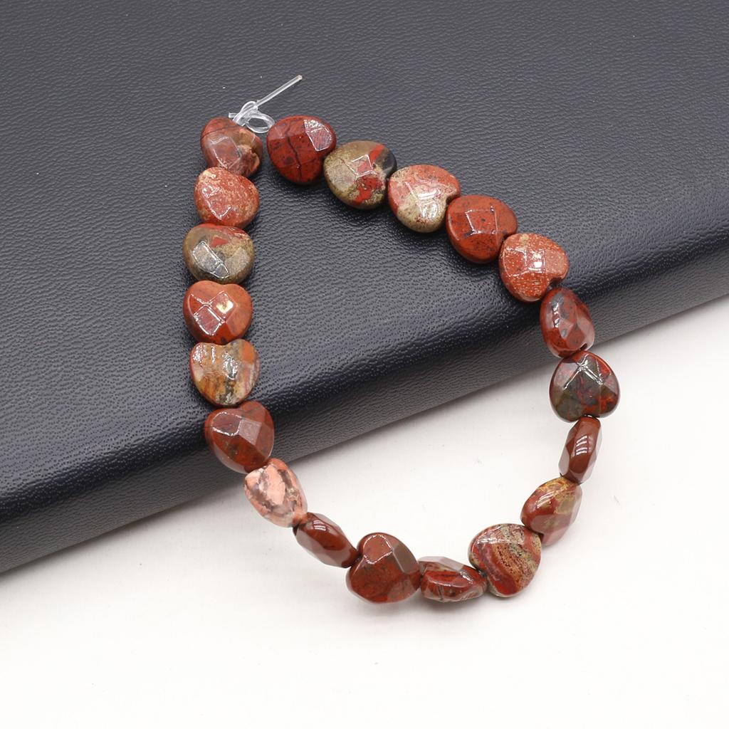 Heartshaped Beads Turquoiseagates Stone Natural Faceted Beads For Jewelry Making Diy Necklace Bracelet Earrings Accessory