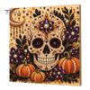 Ghost Pumpkin Art Craft Halloween Faux Pearl Kit, 3D Painting DIY Spooky Gem for Beginners Cute Set Adults, Autumn Home Wall Decor Crafting