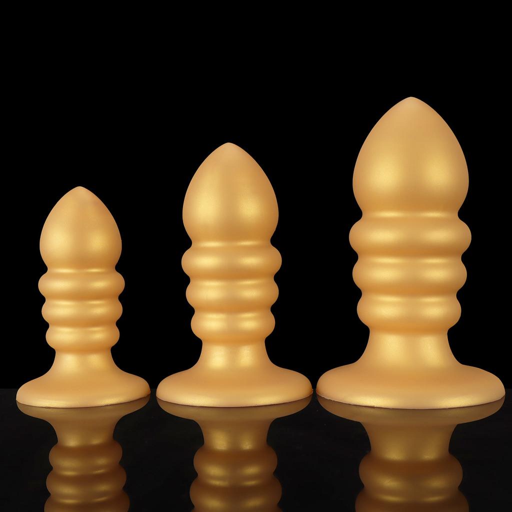 Silicone Thread Bead Anal Plug  Posterior Chamber Expansion Anal Vibrator