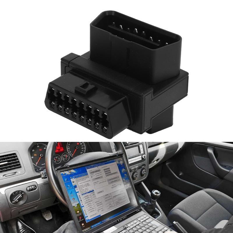 OBD2 Adapter 16 Pin Male To 2 Female Plug and Play Splitter Connector for Diagnostic Extender OBDII Cable Converter