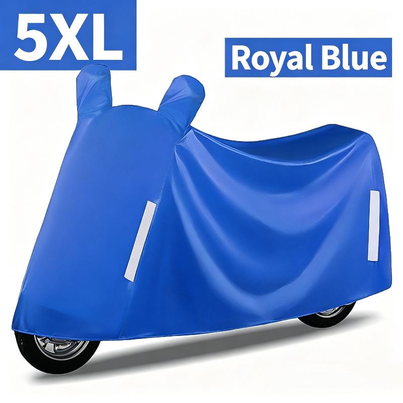 Motorcycle Cover For Sun Rain And Dust Protection With Mirror Covers Thick Fabric Provides Year-Round Protection