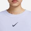 Nike Sportovní oblečení City Utility Jednobarevné Logo Volné Tričko s Krátkým Rukávem Dámské Topy Oxygenově Fialová DV8039-536