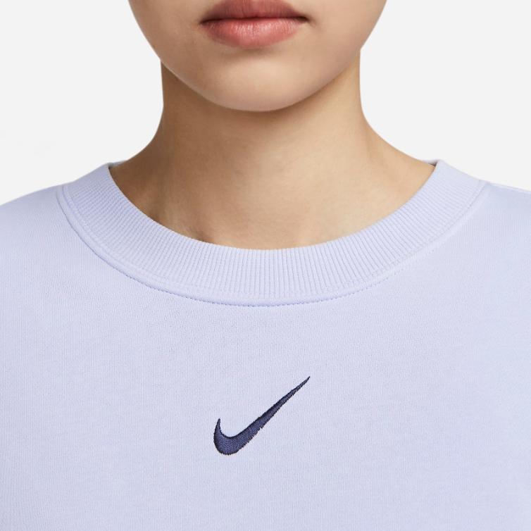Nike Sportovní oblečení City Utility Jednobarevné Logo Volné Tričko s Krátkým Rukávem Dámské Topy Oxygenově Fialová DV8039-536