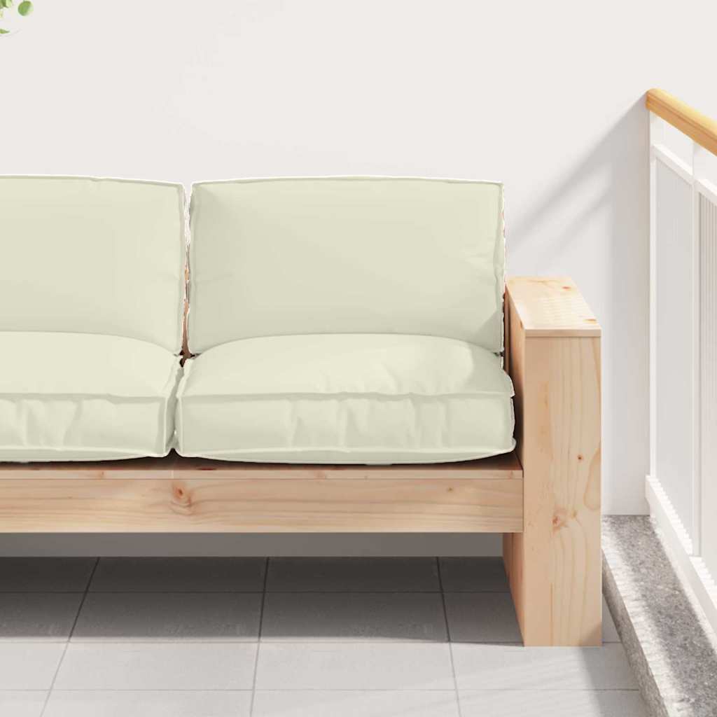Cream Cushion 80 x 80 x 12 cm Oxford Fabric