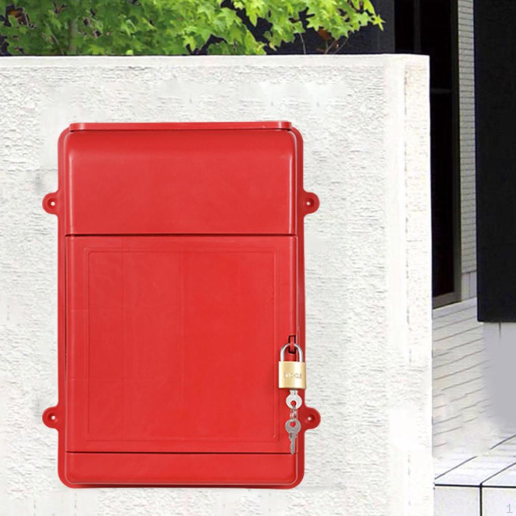 Lightweight And Portable Wall-mounted Mailbox for Outdoor Newspapers Envelopes