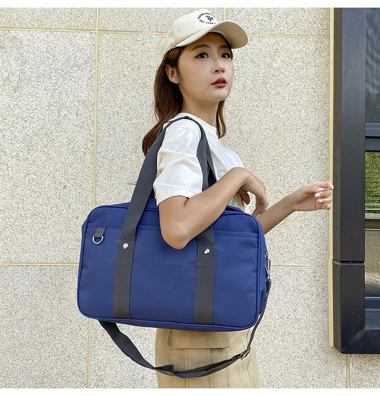 Japanese JK Oxford Cloth Student Bag - Portable, One-Shoulder, Cross-Body and Laptop Compatible