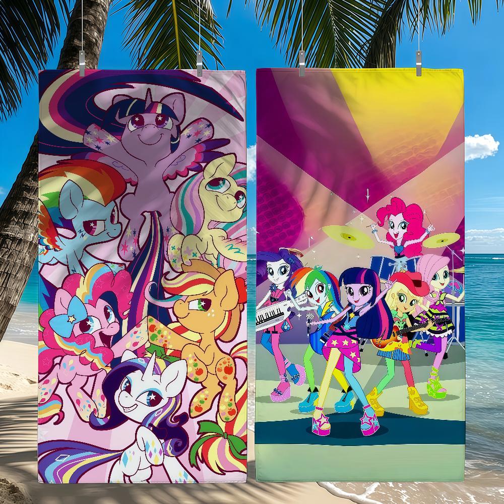 HB My L-Little P-Pony Towel Quick Drying Beach Towels Are Suitable For Swimming Pools Camping Yoga And The Gym