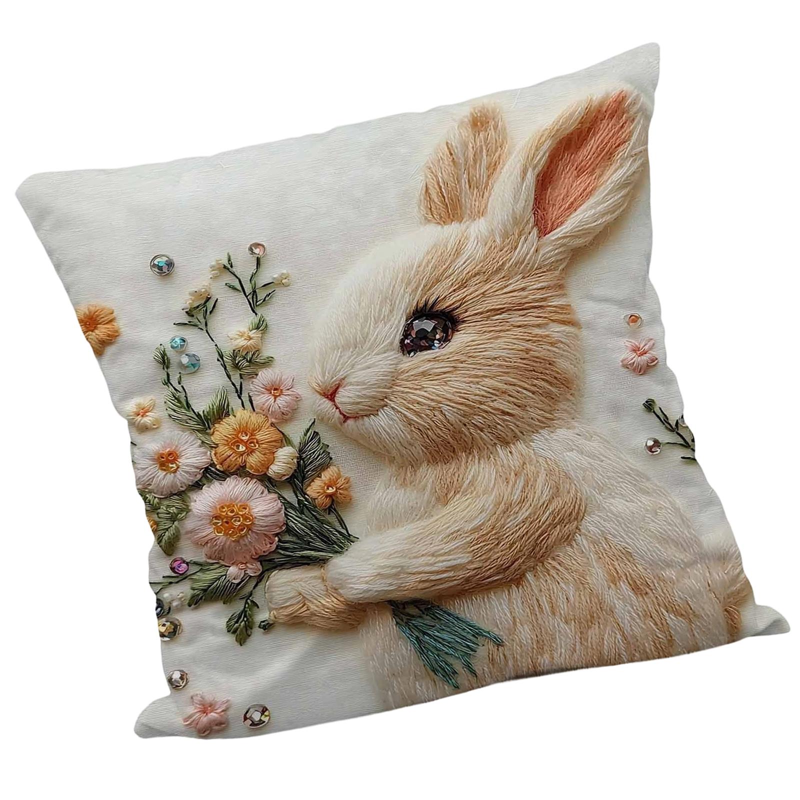 

Lovely Animal Print Pillow Cover 45Cm Breathable Fabric Comfortable For Kids Adults