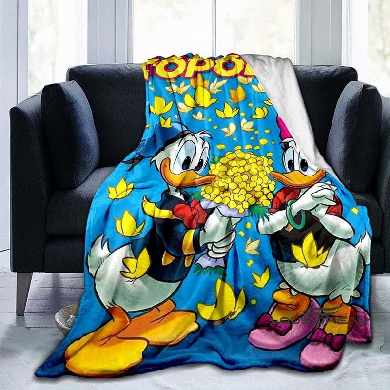 Cute Cartoon Daisy Duck Blanket Soft and Comfortable Perfect for Home Décor Bedroom Living Room and Sofa Throw