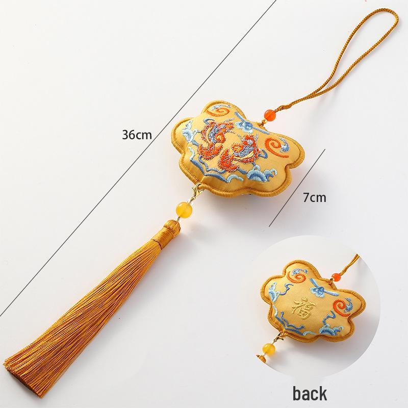2026 Chinese New Year Metal Bell Pendant Wind Chime - Peace Blessing Ornament