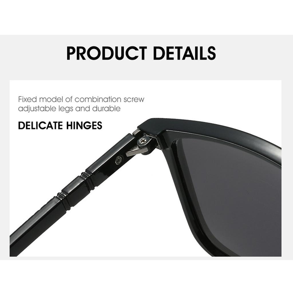 Polarized Sunglasses Classic Fashion Sunglasses Square Box for Men and Women Driving Fishing Glasses.